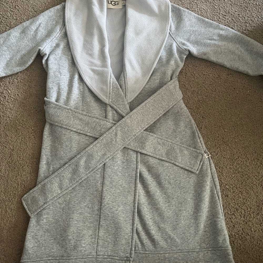 UGG Women's Light Gray Belted Coat